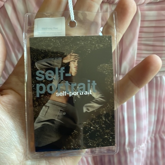 Self-Portrait pink gingham mini dress size 4 NWT - Picture 8 of 11